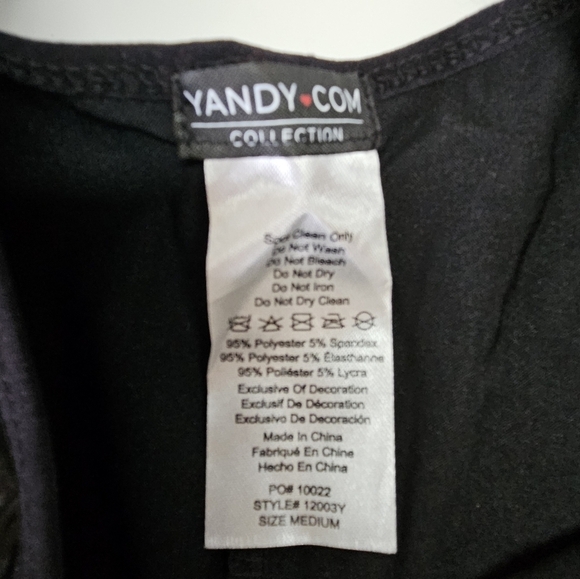 NEW Yandy Cat Fight Catwoman Sexy Wet Look Bodysuit Costume Set Medium - Picture 3 of 5